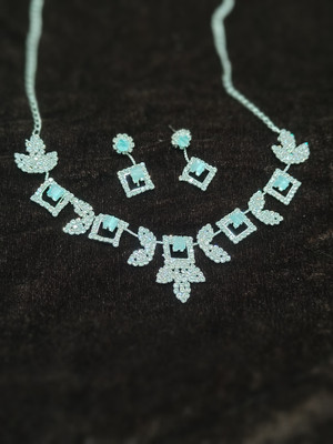 diva Alloy Green Jewellery Set(Pack of 1)