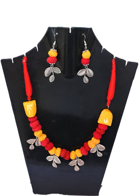 A S enterprize Oxidised Silver Multicolor Jewellery Set(Pack of 1)