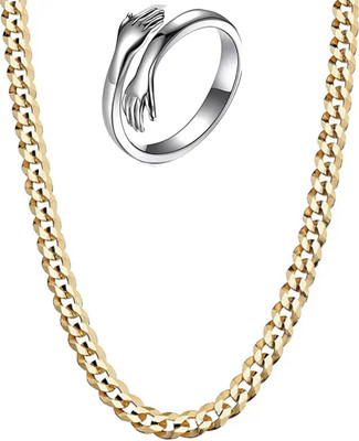 Vipunj Brass, Stainless Steel Gold-plated, Sterling Silver Gold, Silver Jewellery Set(Pack of 2)