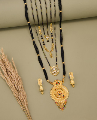 TheSanga Brass Gold-plated Gold Jewellery Set(Pack of 1)