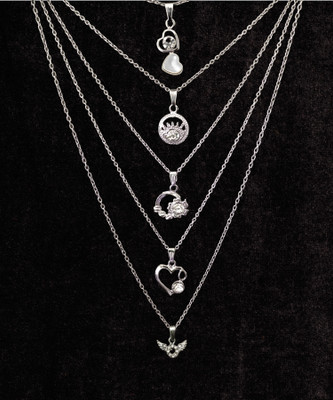 CRIZZAM Alloy Silver Jewellery Set(Pack of 5)