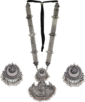 AnEk Good Oxidised Silver Silver Jewellery Set(Pack of 1)
