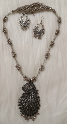 ishaanvi fashion Oxidised Silver Silver Jewellery Set(Pack of 1)