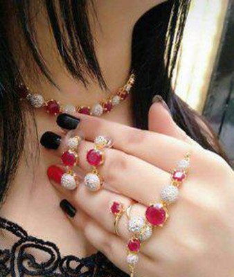 Mxree Stone Multicolor Jewellery Set(Pack of 1)