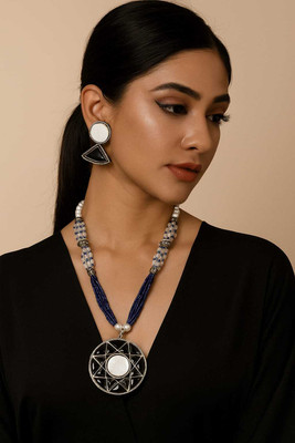 TJC Brass Multicolor Jewellery Set(Pack of 3)