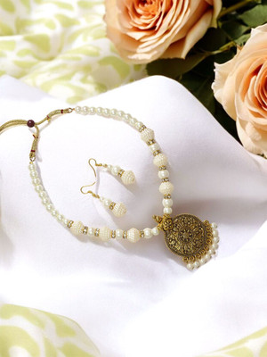 joy of jewels Alloy White Jewellery Set(Pack of 1)