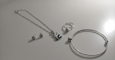 MATEL ENTERPRISE Brass Silver Jewellery Set(Pack of 1)