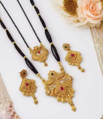 PARTICIAO Alloy Gold-plated Gold Jewellery Set(Pack of 1)