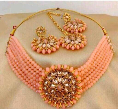 AMHRIK IMITATION Alloy Grey Jewellery Set(Pack of 1)