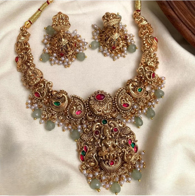 RIENTA JWL Alloy Gold Jewellery Set(Pack of 1)