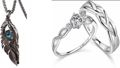 ruby collection Alloy Silver, Silver Jewellery Set(Pack of 2)