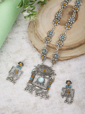 Rashnaworld Alloy Blue, Yellow Jewellery Set(Pack of 1)