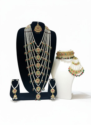 Marsify World Alloy Enamel Green, Red, White Jewellery Set(Pack of 1)