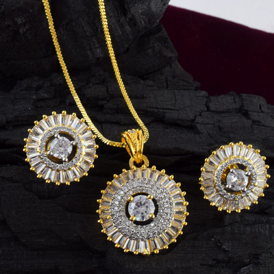 MOHIT JEWELS Brass Yellow Jewellery Set(Pack of 1)