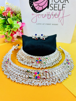 BHORIWAL Alloy Silver Jewellery Set(Pack of 4)