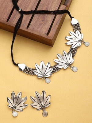 Anju Arya Oxidised Silver Silver Jewellery Set(Pack of 1)