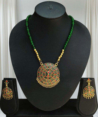 balaji gold Copper Gold-plated Multicolor Jewellery Set(Pack of 1)