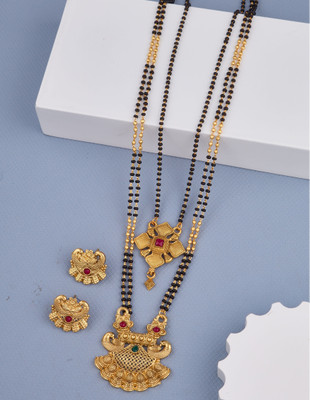 house of common Alloy Gold-plated Gold Jewellery Set(Pack of 2)