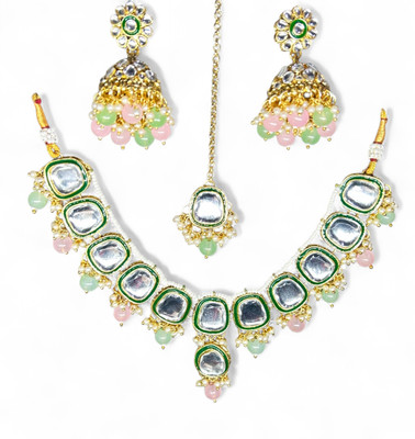 Antiquejewellry Alloy Gold-plated Multicolor Jewellery Set(Pack of 1)