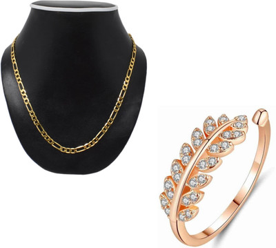 Vipunj Brass, Copper, Stainless Steel Copper, Gold-plated Gold, Rose Gold Jewellery Set(Pack of 2)