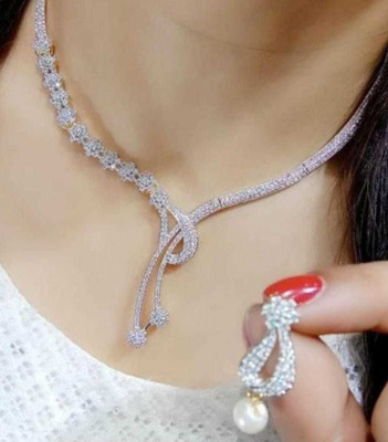JASEELA Alloy Gold-plated Gold Jewellery Set(Pack of 1)