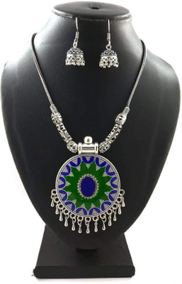 Adc fashions Alloy Green Jewellery Set(Pack of 1)
