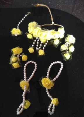 Agarwalproduct Fabric Yellow Jewellery Set(Pack of 1)
