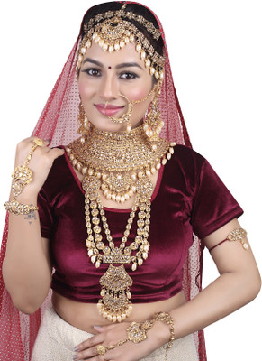 KKIMITATION Alloy Gold-plated Gold Jewellery Set(Pack of 1)