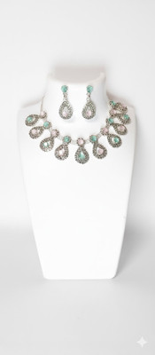 AKARISHIT Alloy Pink, Green Jewellery Set(Pack of 1)