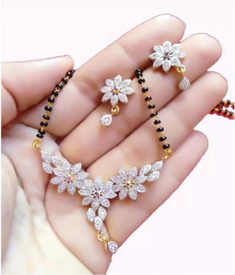 Bhagya Lakshmi Alloy Silver Jewellery Set(Pack of 1)