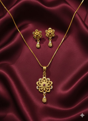 DEESHINE Metal Gold-plated Gold Jewellery Set(Pack of 1)