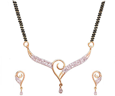 CLONEO Alloy Gold-plated White Jewellery Set(Pack of 3)