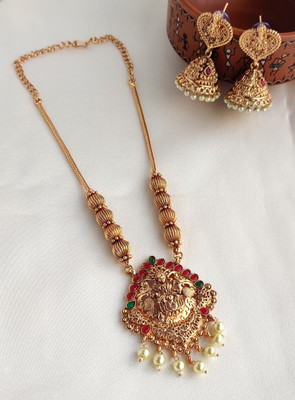 Orbis Alloy Gold-plated Multicolor Jewellery Set(Pack of 1)