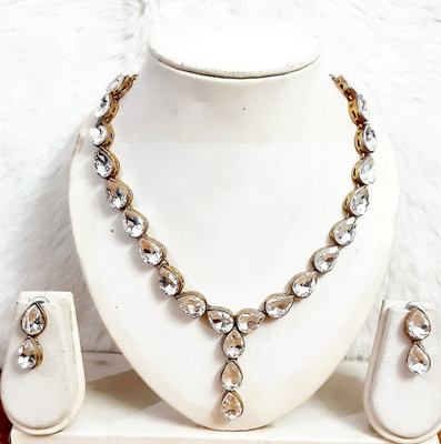 JN Handicraft Alloy Copper Gold Jewellery Set(Pack of 1)