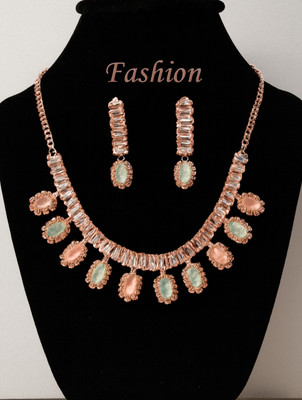 SUTRA ENTERPRISES Alloy Rose Gold Jewellery Set(Pack of 1)