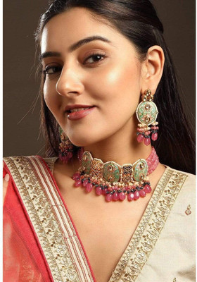 RUBANS Copper Multicolor Jewellery Set(Pack of 2)