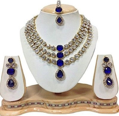 CATALYST Brass Brass White, Blue Jewellery Set(Pack of 1)
