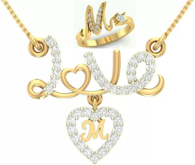 laksh enterprise Brass Gold-plated Gold Jewellery Set(Pack of 1)