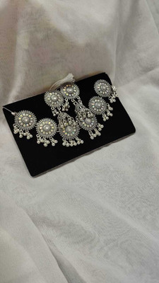 Trendy Hub Alloy Silver Jewellery Set(Pack of 1)