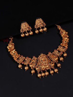 Kairangi Copper Gold-plated Gold Jewellery Set(Pack of 1)