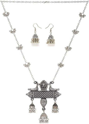 Shiv Oxidised Silver Silver Silver Jewellery Set(Pack of 1)