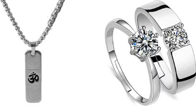 ruby collection Alloy Silver, Silver Jewellery Set(Pack of 2)