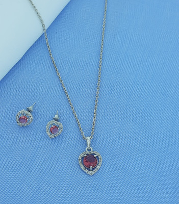 JIYANSHI ENTERPRISE Alloy Silver Silver Jewellery Set(Pack of 1)
