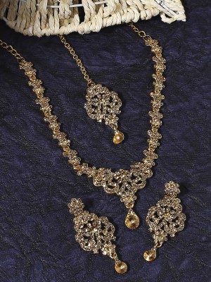 VATSALYA creation Alloy Gold-plated Gold Jewellery Set(Pack of 1)