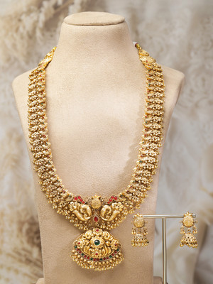 RUBANS Brass Gold-plated Gold Jewellery Set(Pack of 3)