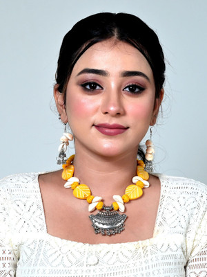 A S enterprize Oxidised Silver Multicolor Jewellery Set(Pack of 1)