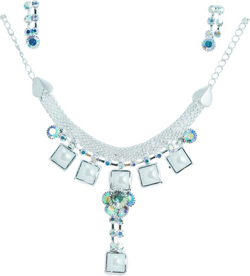 IFQARA Alloy Silver Silver, White Jewellery Set(Pack of 3)