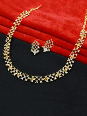 SAIYONI Alloy Gold-plated Gold Jewellery Set(Pack of 1)