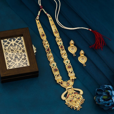 maacreation Alloy Gold-plated Gold Jewellery Set(Pack of 1)