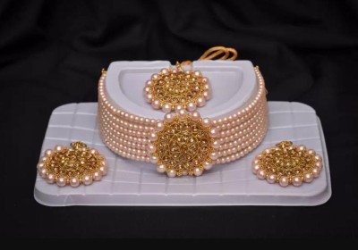 shivay Crystal Gold-plated Gold Jewellery Set(Pack of 1)